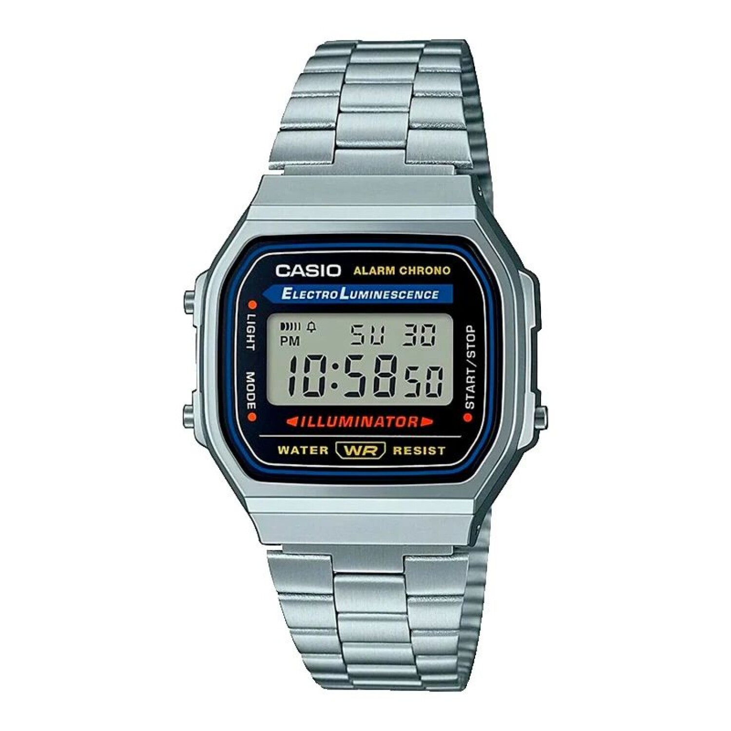 Reloj Casio Retro A158wa-1df En Acero — Riviera Joyas