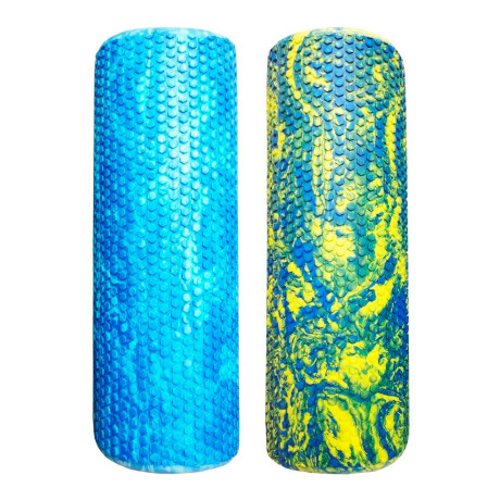 Rolo Sensitvo Pilates 45cm Macizo Rodillo Yoga Gym Multicolor