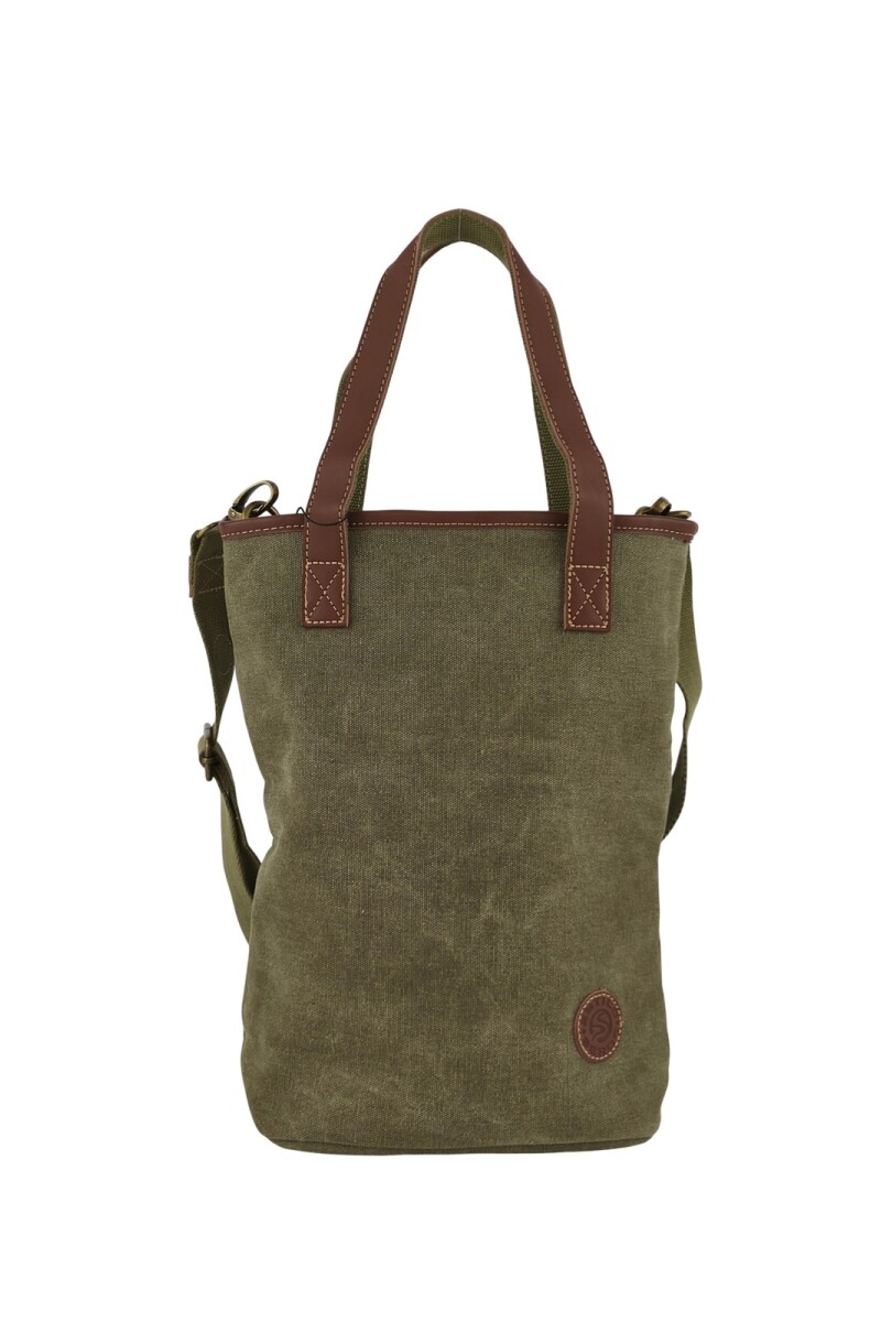 Matera morral de lona Verde