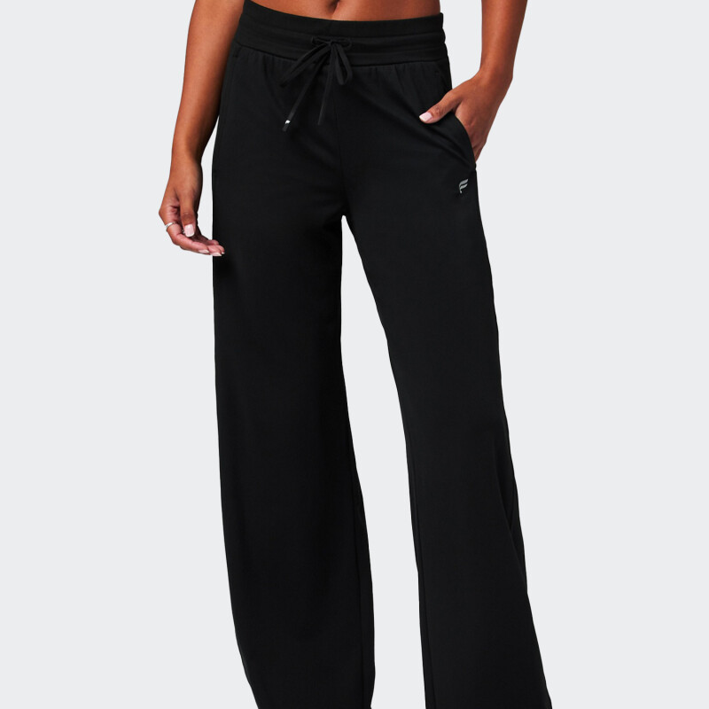 Pantalón Fabletics Wide Leg Cloud Jersey Negro