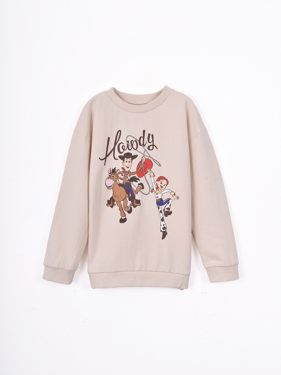 BUZO HOOWDY - BEIGE CLARO 