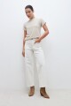 Pantalon Paulina de pana crudo