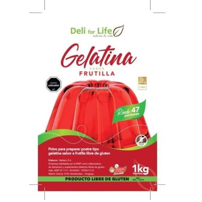 Gelatina Frutilla 1kg Gelatina Frutilla 1kg