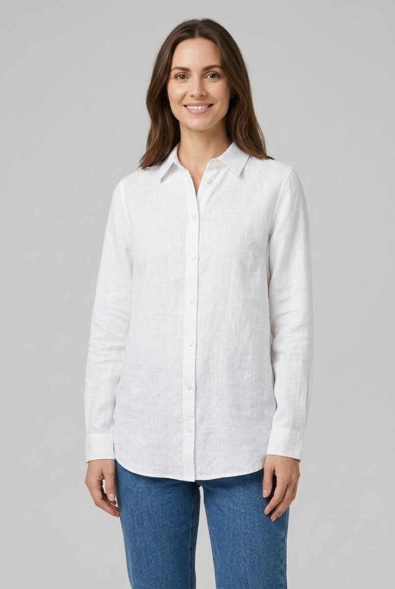 Camisa m/l liviana - Blanco 