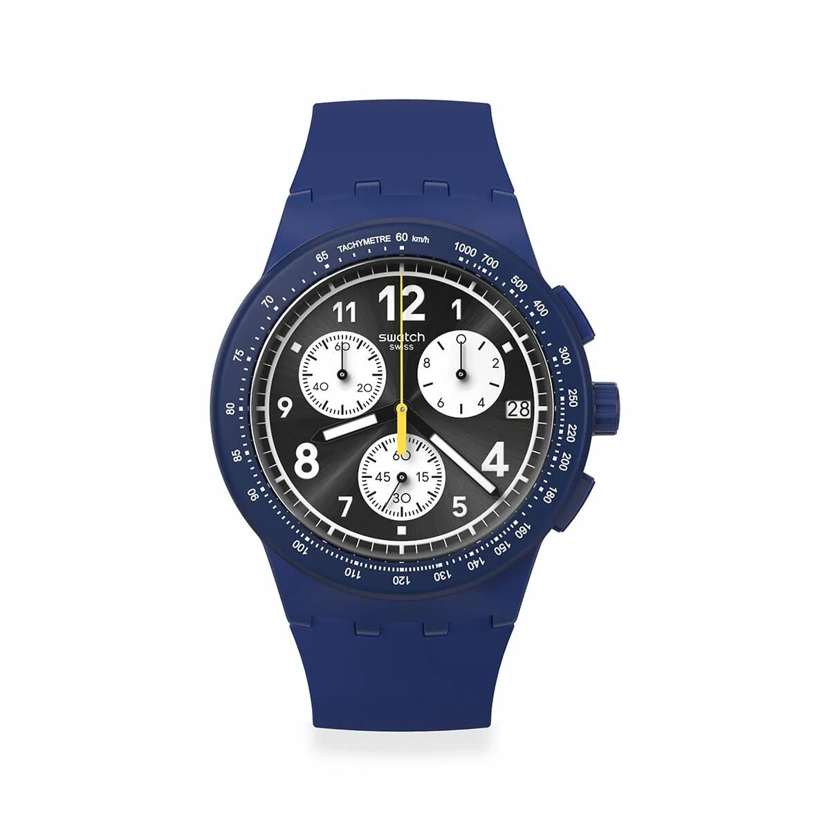 Reloj Swatch Susn418 Nothing Basic About Blue De Silicona 