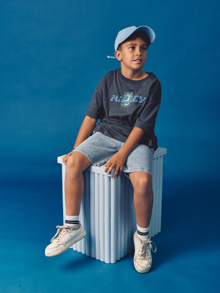 REMERA THE ORIGINAL MICKEY GRIS