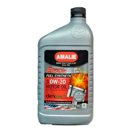LUBRICANTE ACEITES - 0W20 SINTETICO ELIXIR FULL SYNTHETIC DEXOS1 AMALIE MOTOR OIL LUBRICANTE ACEITES - 0W20 SINTETICO ELIXIR FULL SYNTHETIC DEXOS1 AMALIE MOTOR OIL
