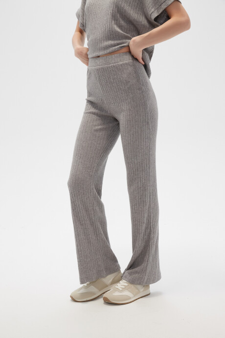 Pantalon Rana Gris Melange Medio