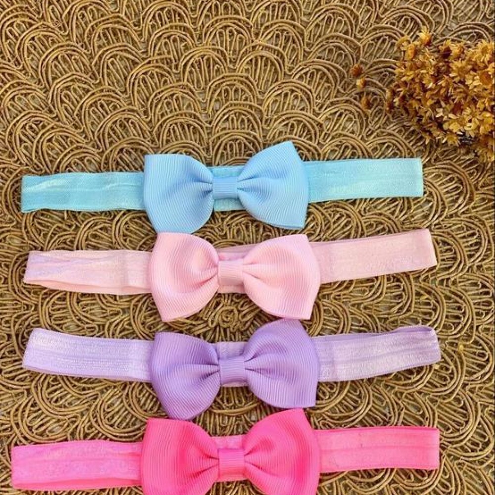 Set x4 Vinchas elásticas BUBA Rosa 15316