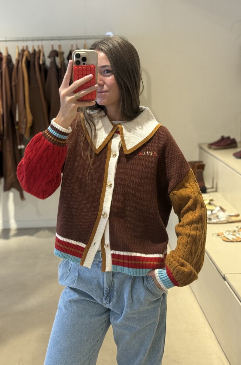 PRE VENTA CARDIGAN FUN - Camel 