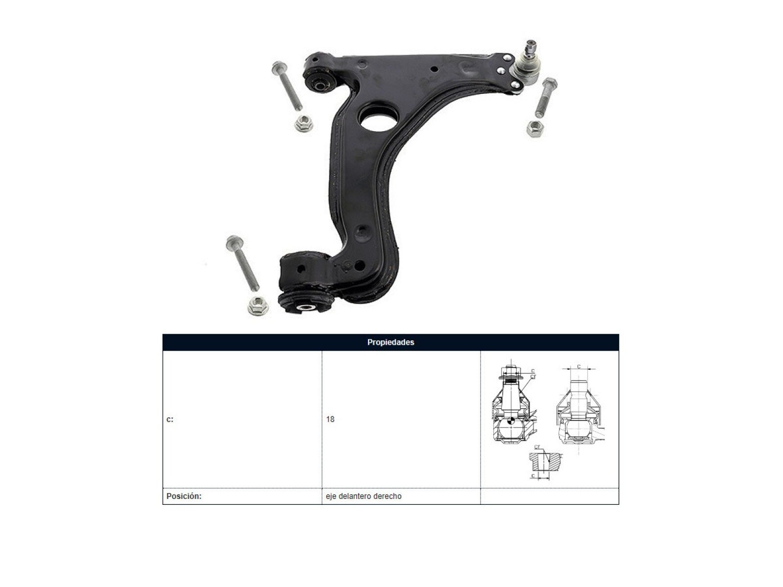 Parilla De Suspension Delantera Chev Astra 99-16 Der 