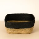 CESTO ORGANIZADOR DE FIBRA NATURAL 24X20X10CM NEGRO CESTO ORGANIZADOR DE FIBRA NATURAL 24X20X10CM NEGRO