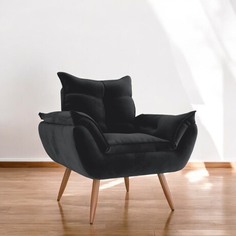 Pack Sillón Butaca Turín Tapizado Premium x2 Negro