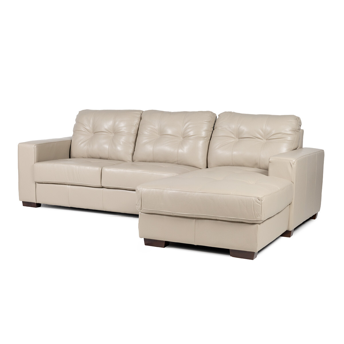 Rinconera Fargo - Cuero Básico - Chaise Derecho - 519 (Beige) 