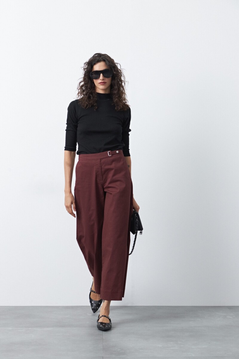 PANTALON LOUIZI Bordó