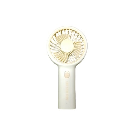 Ventilador mini con soporte amarillo