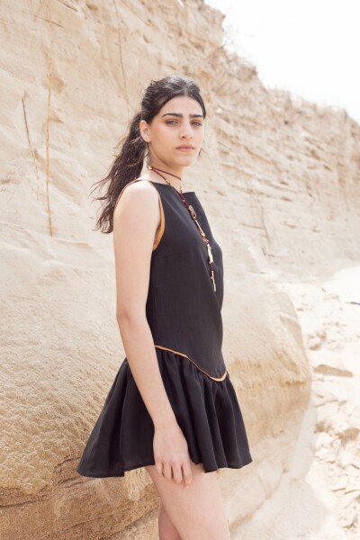 VESTIDO PULPA Negro Y Came