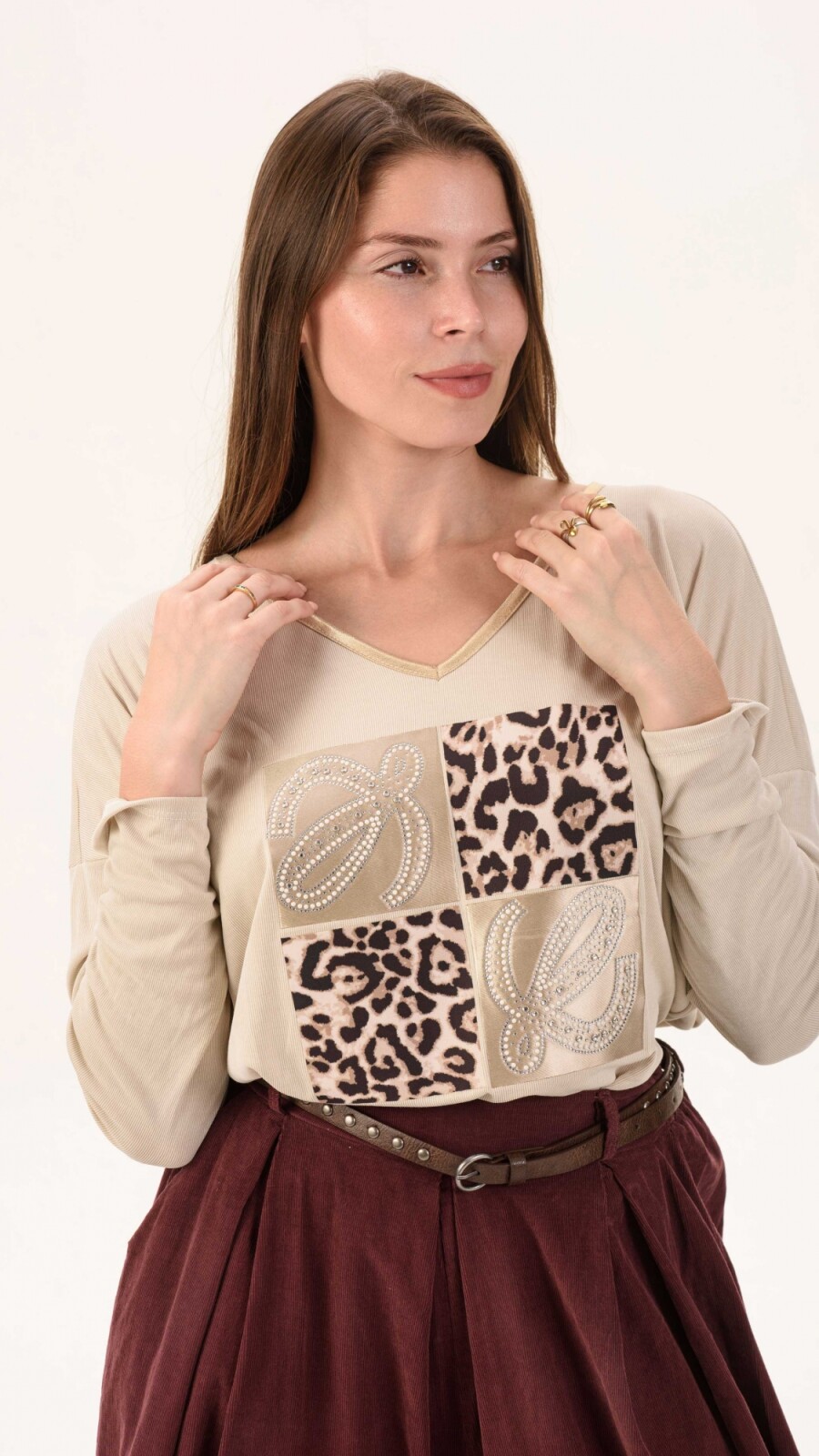 Blusa Málaga Beige