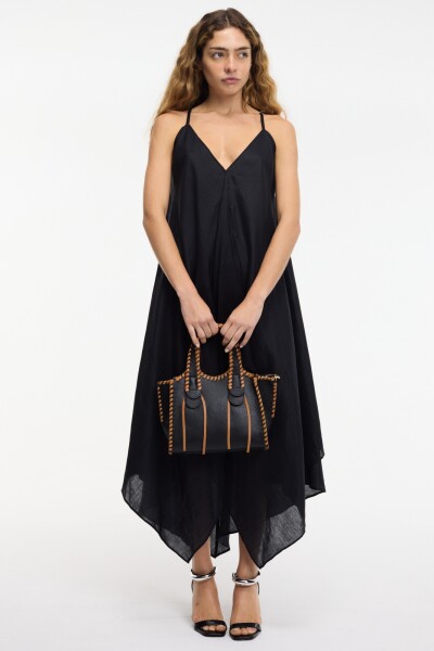 VESTIDO ASIMETRICO Negro