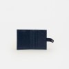 Tarjetero Sand en cuero graneado Marine Blue