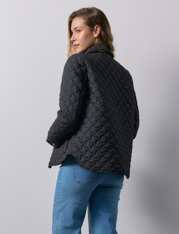 Campera Capitoneada NEGRO