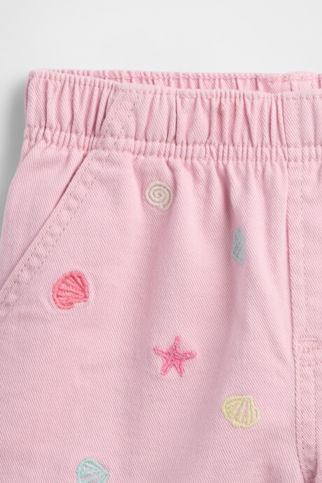 Short De Jean Toddler Niña Rose Mist