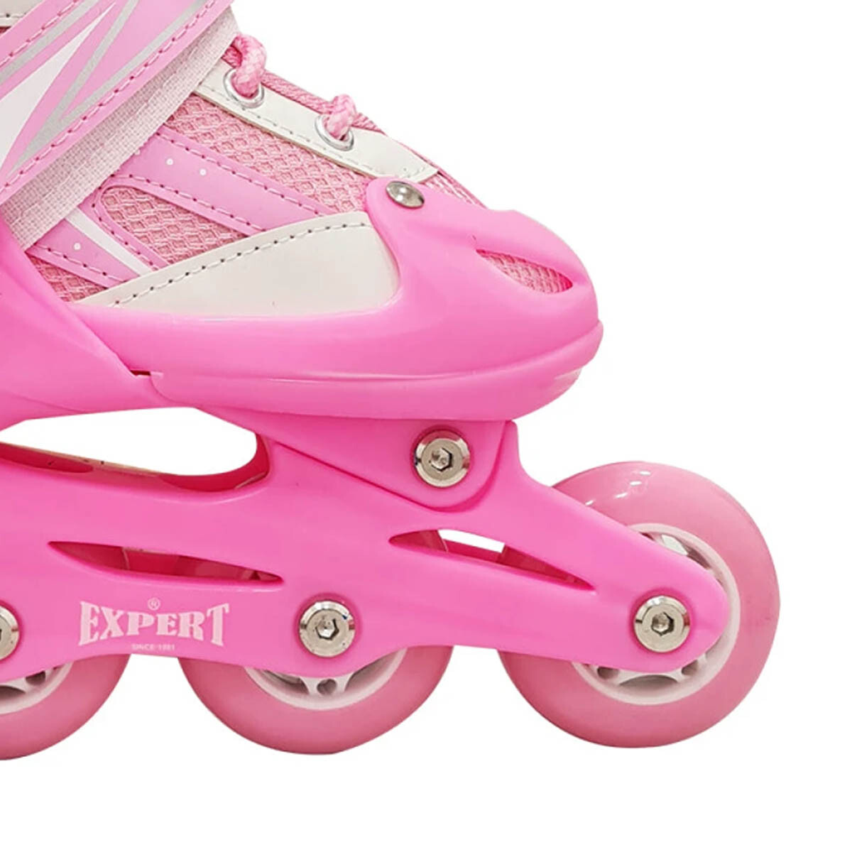 Patin Rollers Extensible Excelente Talles Y Colores - Rosa 