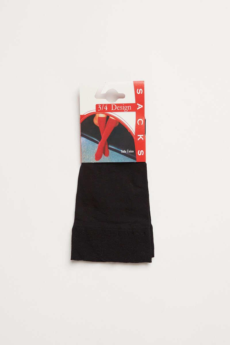 SACKS 3/4 MICROFIBRA NEGRO