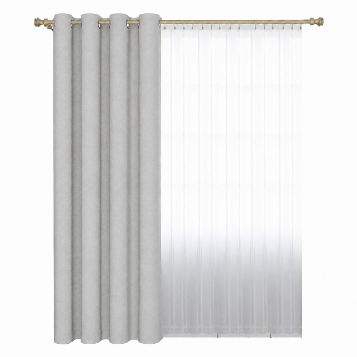 Cortina Blackout 140x230 Cm No Pasa Luz Living Dormitorio - Gris 