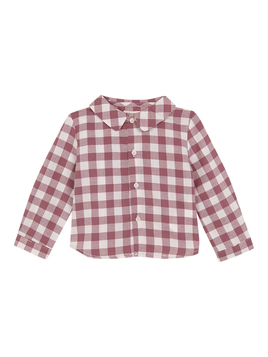 Camisa Cuadro Vichy Purpura