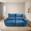 Sofá Extensible 3 Cuerpos Luxemburgo Reclinable Azul Sofá Extensible 3 Cuerpos Luxemburgo Reclinable Azul