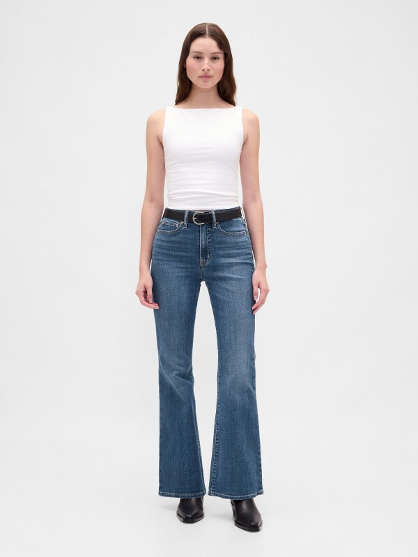 70S FLARE HR MED HERON MEDIUM WASH