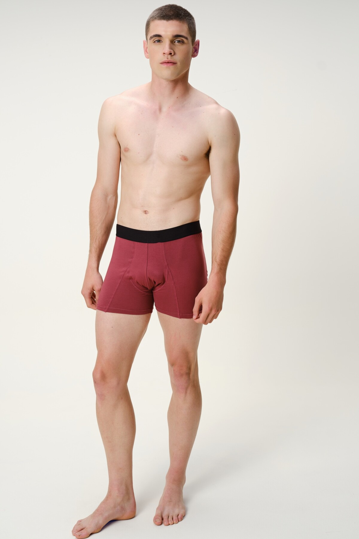 Boxer Algodón Bordo