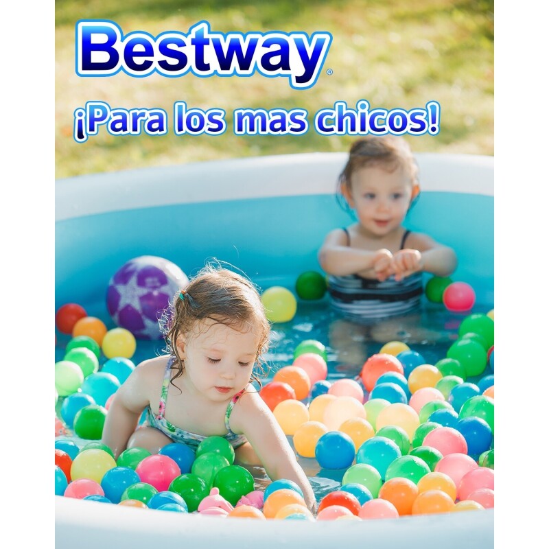 Piscina estructural con toldo Bestway 1688 litros Multicolor