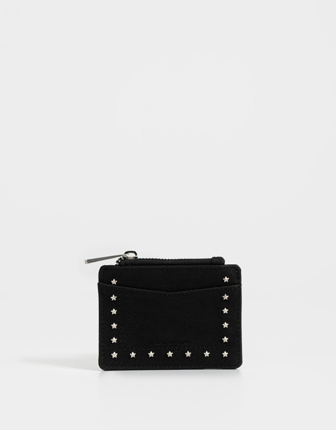 Monederos Monedero Con Tachas Negro - Negro