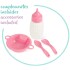 Set Viaje De Cuevas 3en1 Portabebé Bolso Silla Comer Muñecas Variante Color Rosa