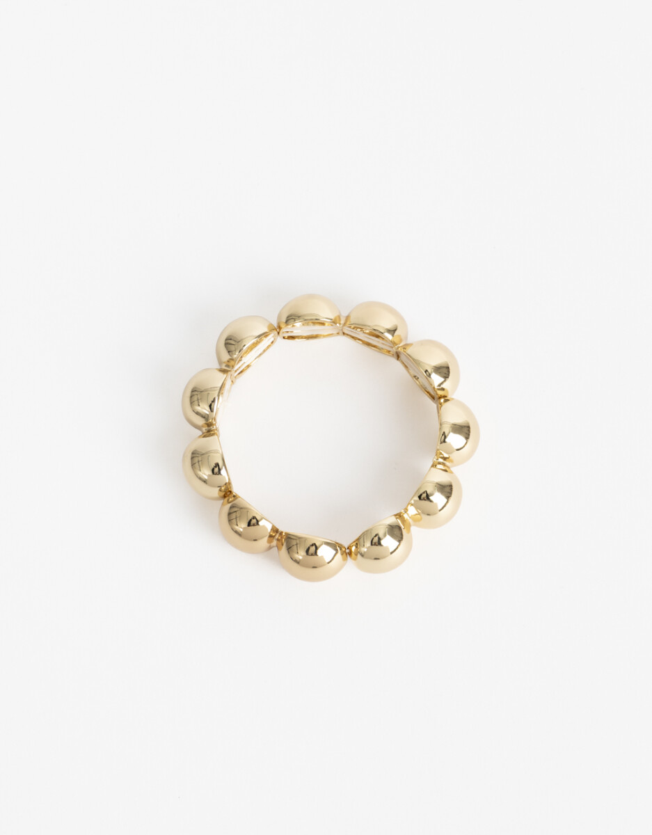Pulsera Elástica Metal Dorado 