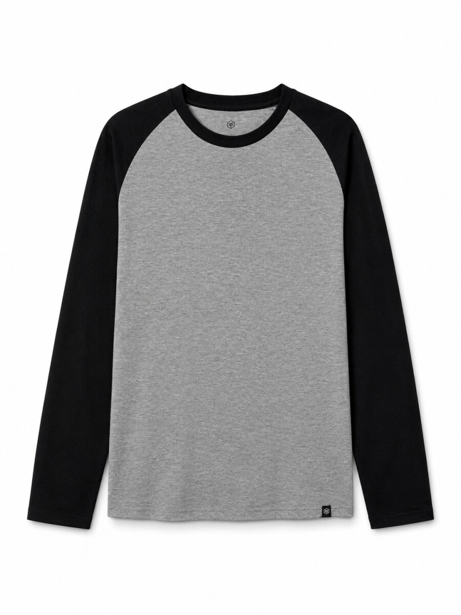 REMERA STEFAN - GRIS MELANGE M 