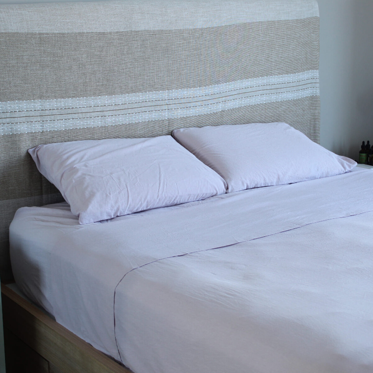 Juego de sábanas algodón queen - lila 