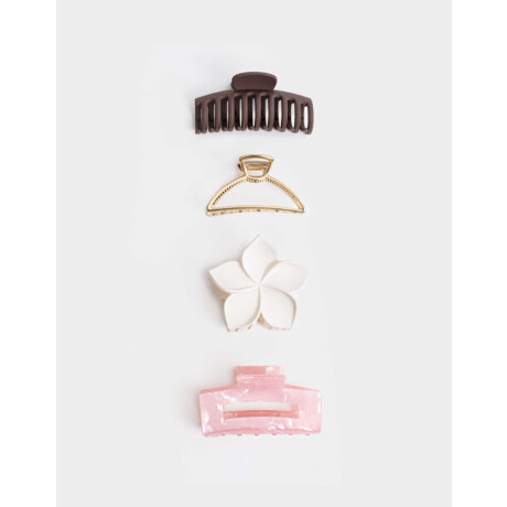 Set De Broches Combinacion Multicolor