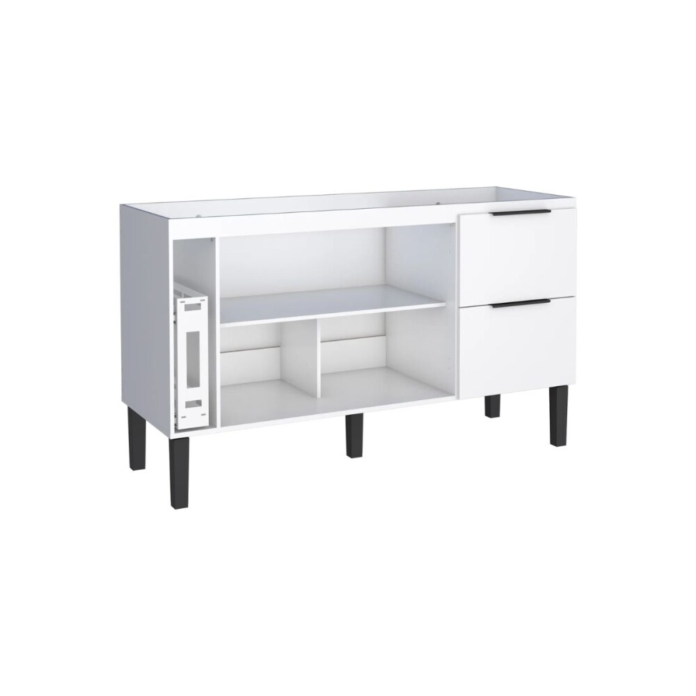 Mueble de cocina bajo mesada Blanco y aéreo 150 cm Cisne Mueble De Cocina Bajo Mesada Blanco Y Aéreo 150 Cm Cisne