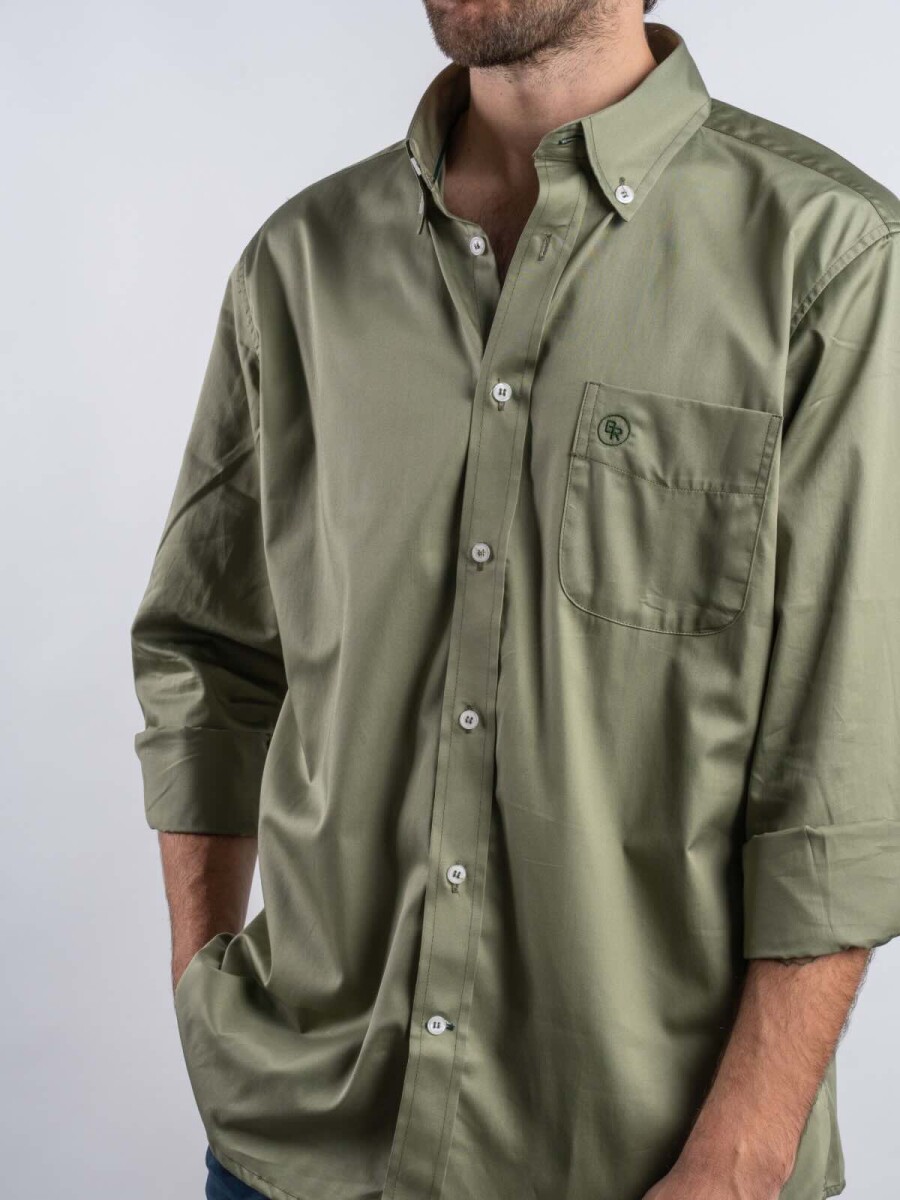 Camisa Casual Brixton - Verde Oliva 