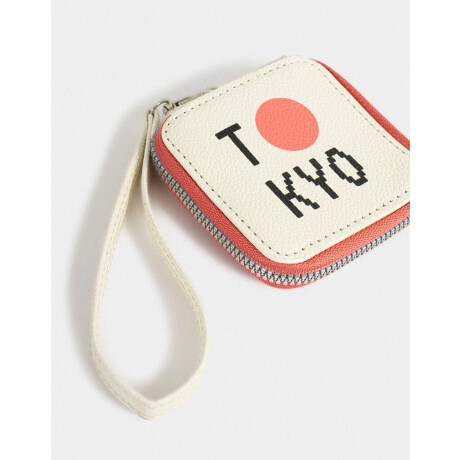 Monedero Tokio Blanco Crudo