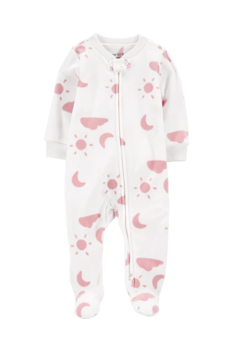Pijama uno pieza de micropolar, con pie, diseño cielo Pijama uno pieza de micropolar, con pie, diseño cielo