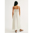 VESTIDO MIDI FEM OFF WHITE