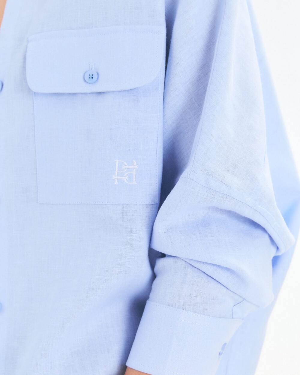 Camisa Wide Celeste