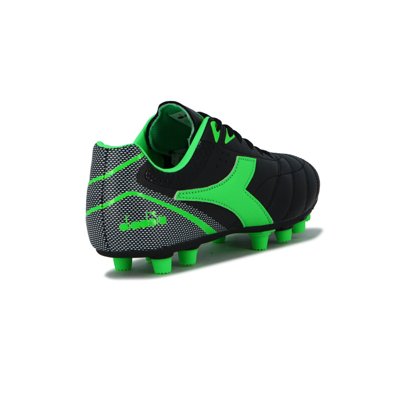 Zapato Futbol Tifosi Diadora Md Negro-verde Fluo