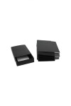 Pack x 20 unid - caja 13 laminada tipo caja fosforo 10x14x3 cm. NEGRO