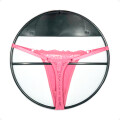Tanga Colaless Ajustable De Encaje Rosa