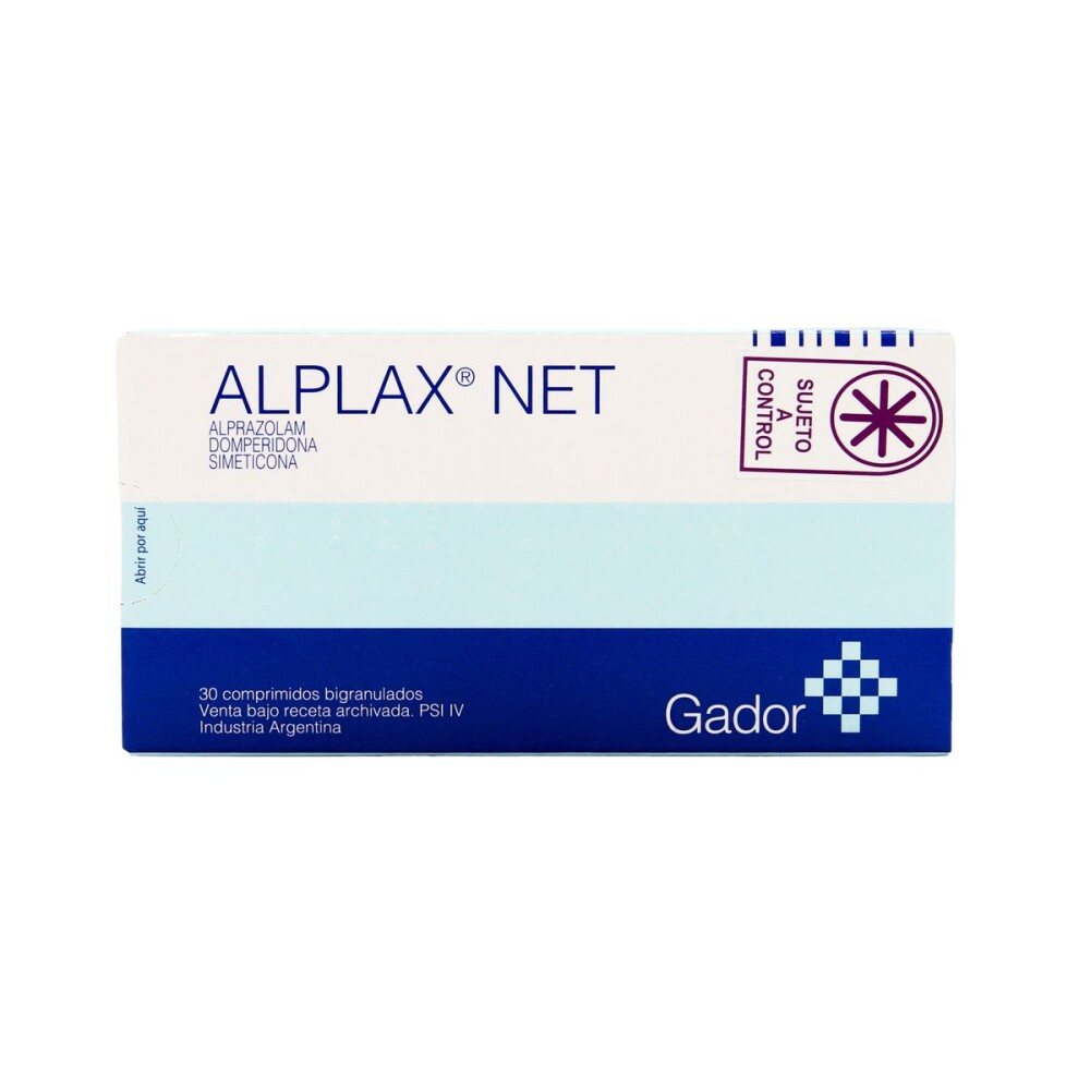 ALPLAX NET 0,25 MG CJ X 30 COMP. única